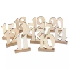 Wooden digital ornaments, wooden wedding supplies, numbers 1-10 seat signs, wedding table number ornaments details Picture